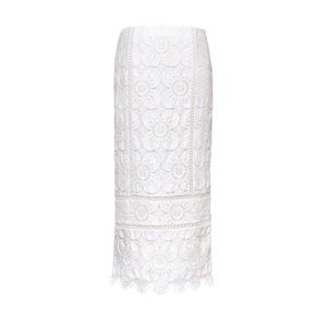 Banana Republic White lace skirt